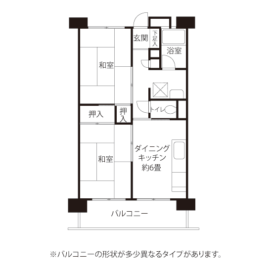 間取図（Kタイプ）