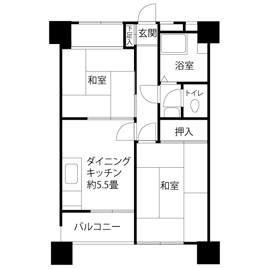 間取図（Vタイプ）