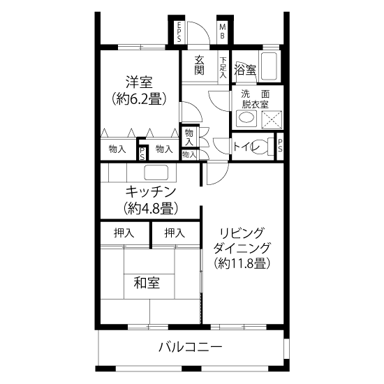 間取図（L4タイプ）