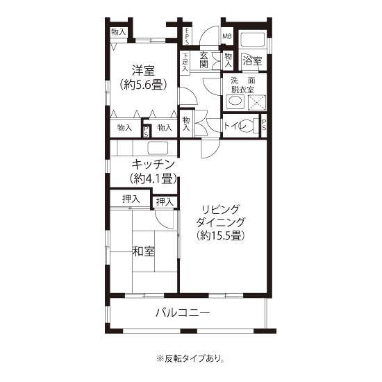 間取図（L5タイプ）