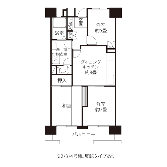 間取図（Hタイプ）