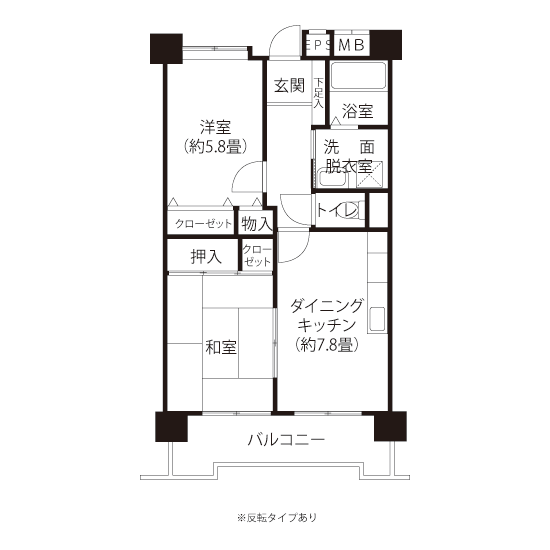 間取図（Vタイプ）