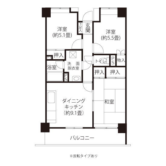 間取図（H1タイプ）