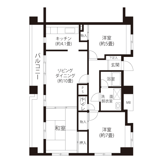 間取図（HLタイプ）