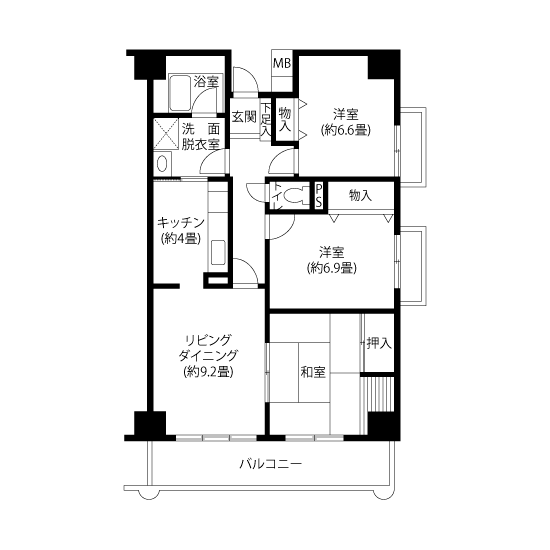 間取図（HL2タイプ）