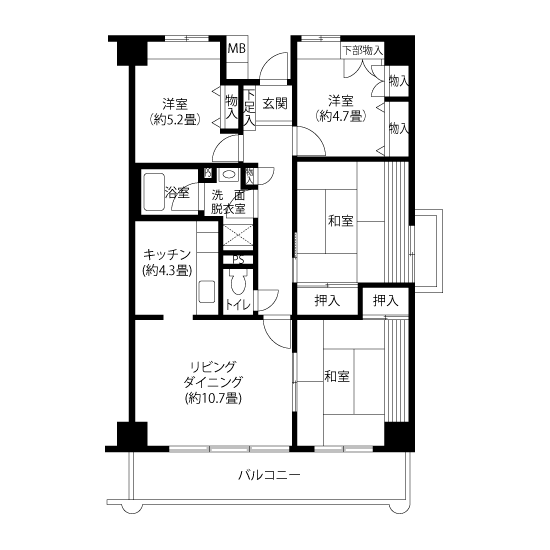 間取図(GLタイプ)