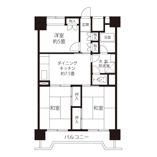 間取図（HWタイプ）