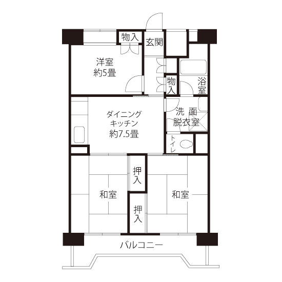 間取図（HWタイプ）