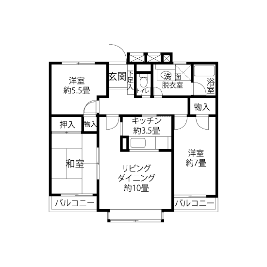 間取り図（HL2タイプ）