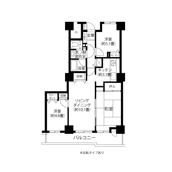 間取図（HL1タイプ）