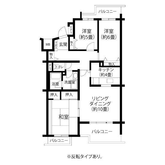 間取り図（HL3タイプ）