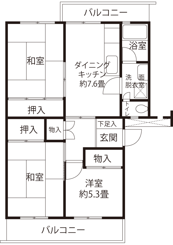 間取り図（NSタイプ）