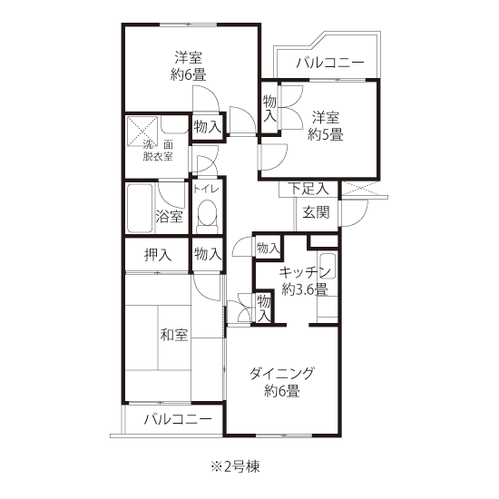 間取り図（Hタイプ）