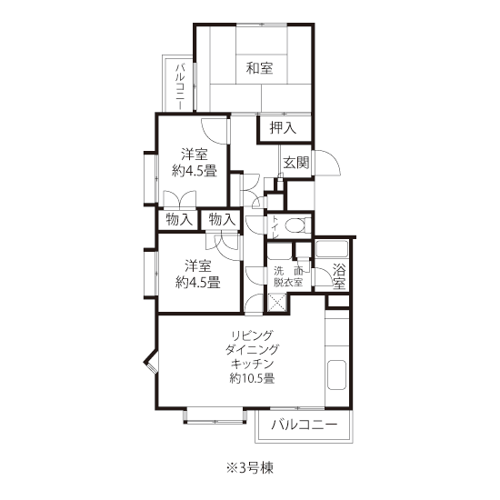 間取り図（HLタイプ）