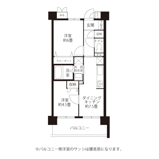 間取図（V1タイプ）