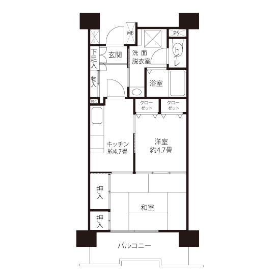 間取図（C2Aタイプ）