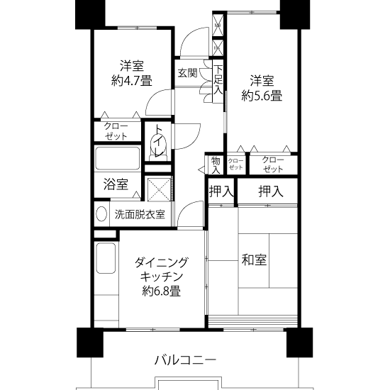 間取図（Hタイプ）