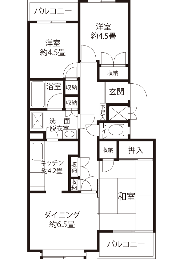 間取り図（Hタイプ）