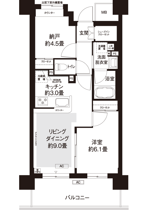 間取図（AL15タイプ）