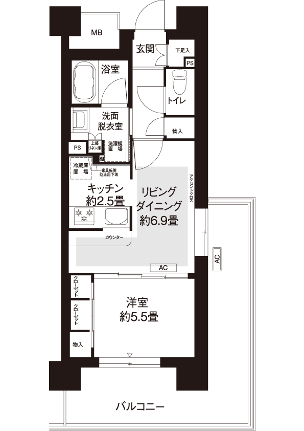 間取図（AL3タイプ）