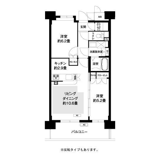 間取図（L4タイプ）