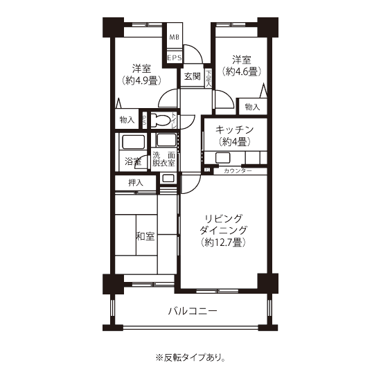 間取り図（HL1タイプ）