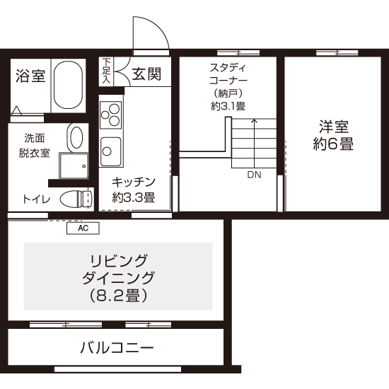 間取図（Iタイプ）