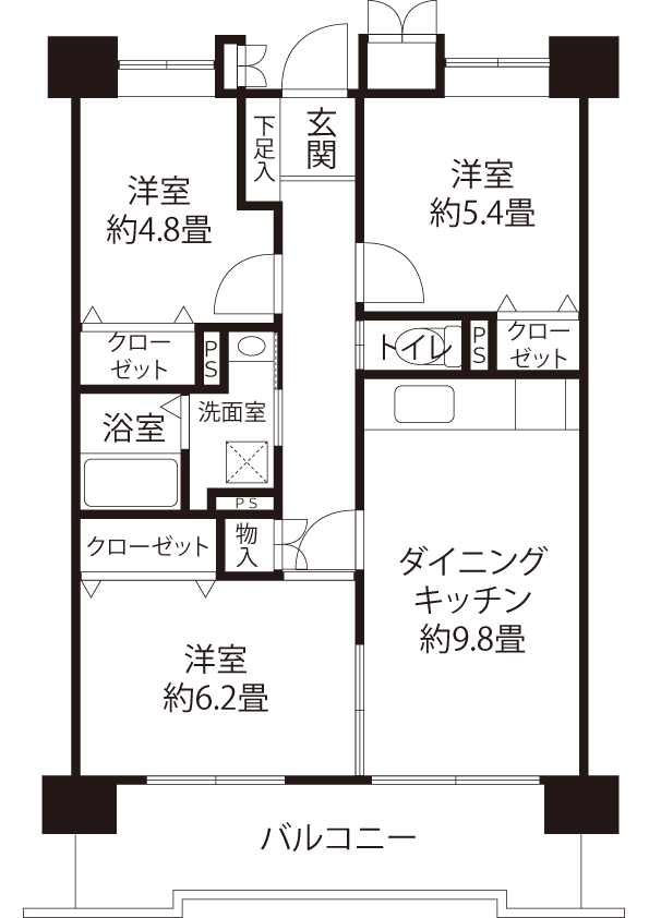 間取図（HR1タイプ）