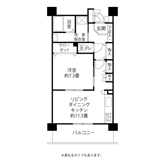 間取図（ALタイプ）