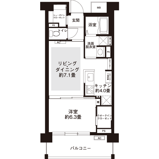 間取図（AL3タイプ）