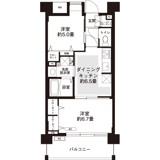 間取図（V1タイプ）