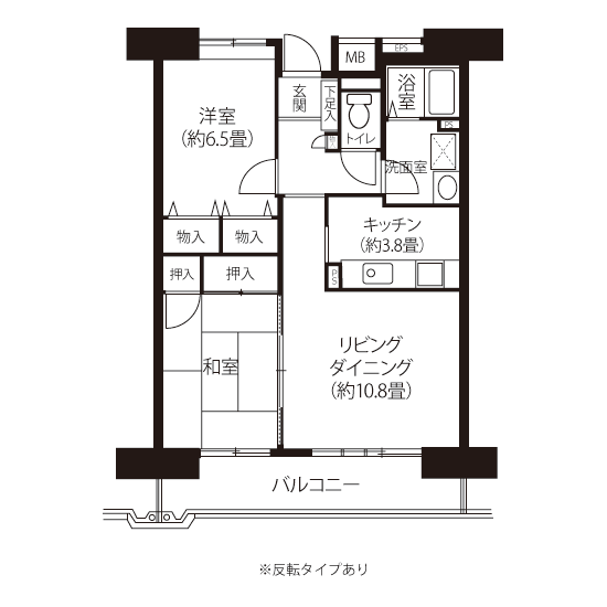 間取図（LAタイプ）