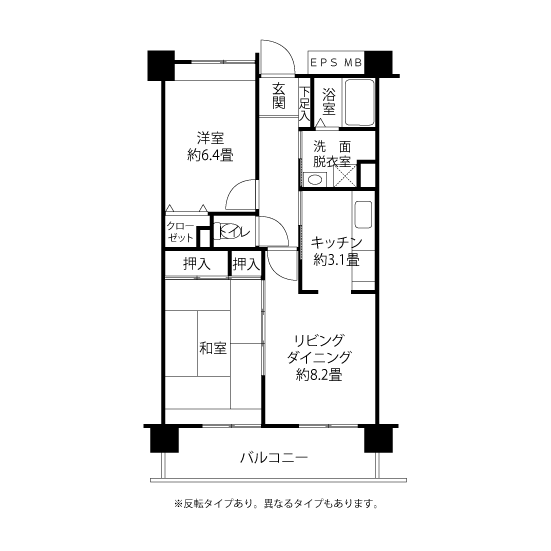 間取図（L5タイプ）