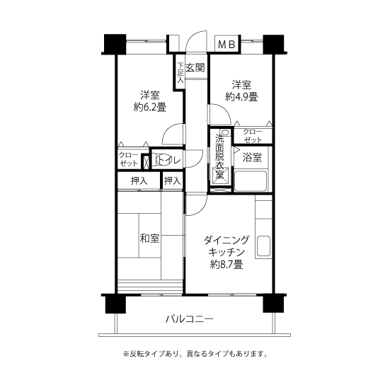 間取図（H2タイプ）