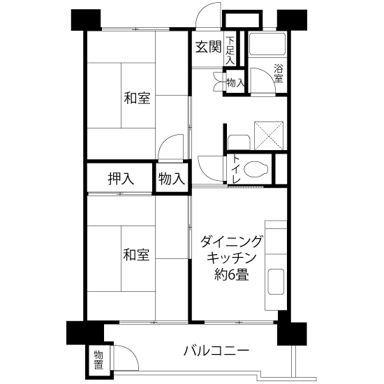 間取図（Kタイプ）