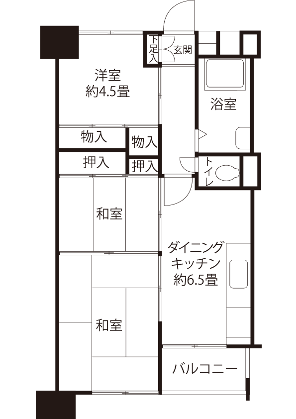 間取図（Hタイプ）