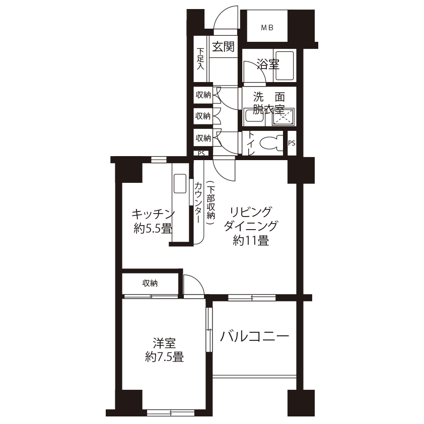 間取図（AL1タイプ）