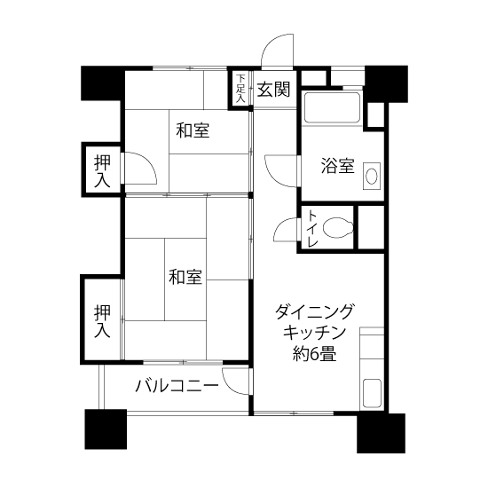 間取図（Vタイプ）