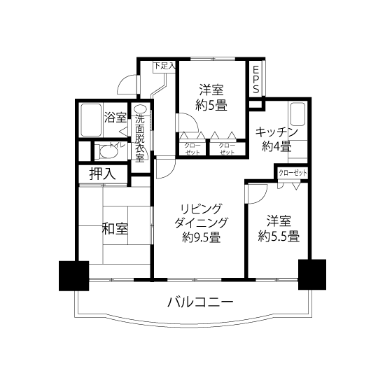 間取図（HL1タイプ）