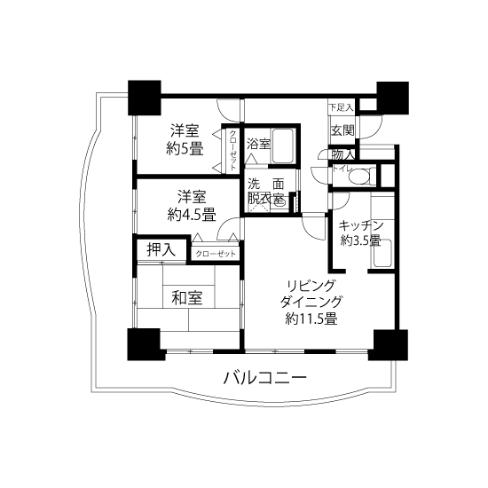 間取図（HL3タイプ）