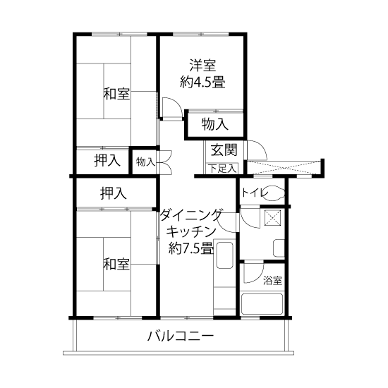 間取図（NNタイプ）