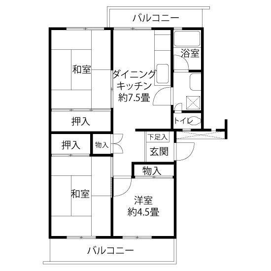 間取図（NSタイプ）