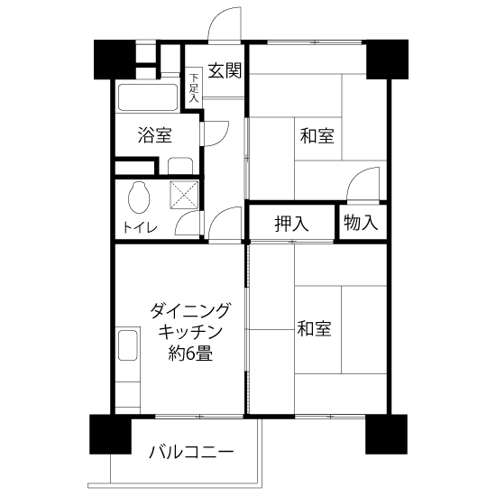 間取図（Vタイプ）