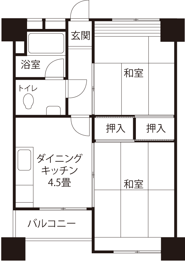 間取図（Vタイプ）