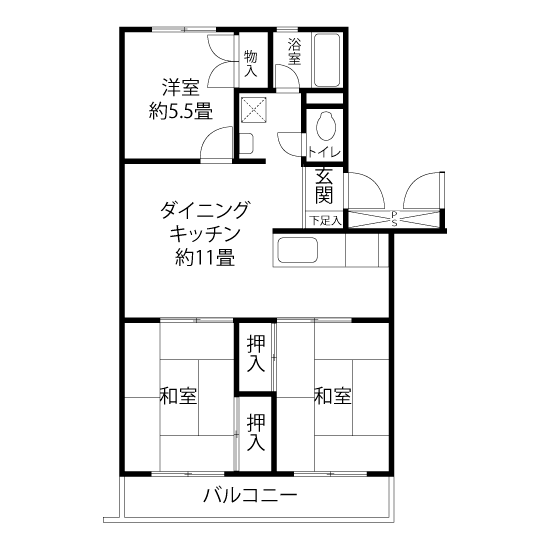 間取図（NNタイプ）