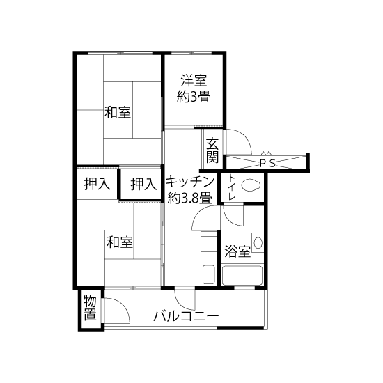 間取図（FNタイプ）