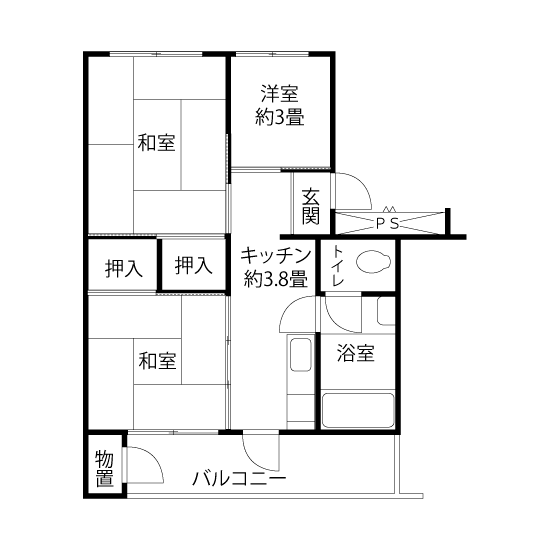 間取図（FNタイプ）