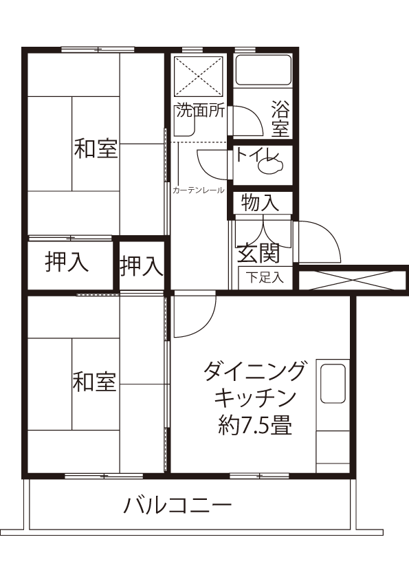 間取図（KNタイプ）