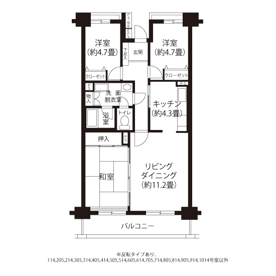 間取り図（HL1タイプ）