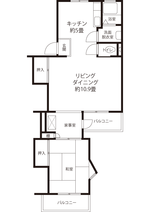 間取図（LZ2R1タイプ）